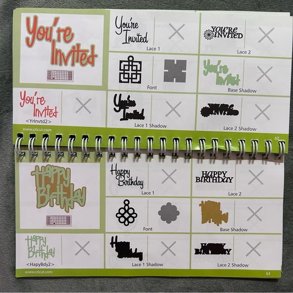 Cricut PAPER LACE shapes & font - Picture 8 of 12